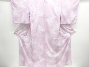 駒絽のり散らしに花模様小紋着物